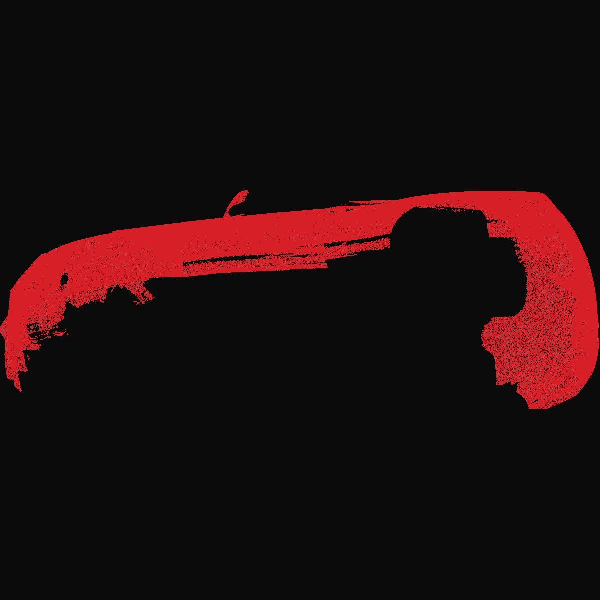 Point cloud of the Mach 1